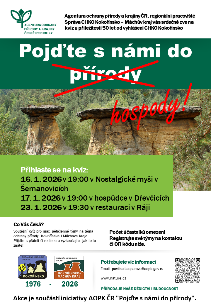 Pozvánka na lednové hospodské kvízy.